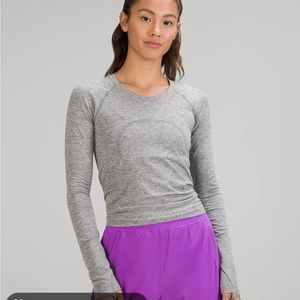 lululemon grey race length swiftly tech size 2